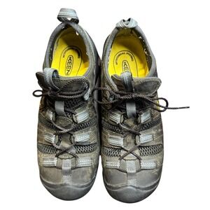 Keen Utility Flint Low Shoes Mens Size 6.5‎ Steel Toe Gray Black Work ASTM